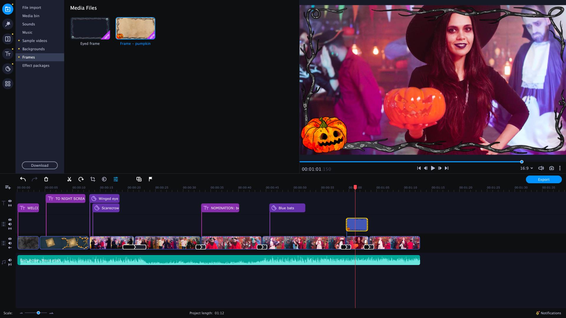 Movavi Video Editor بلس 2020 - Halloween Pack Effects DLC ستيم كود رقمي