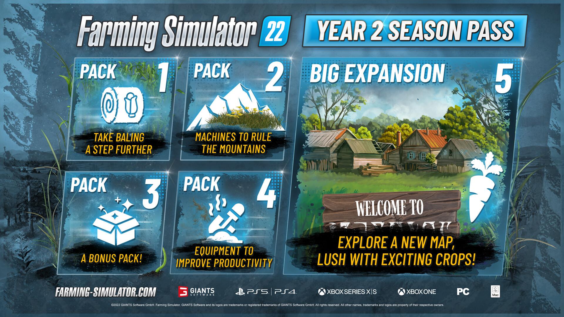Farming Simulator 22 - Year 2 Season Pass DLC بي سي ستيم كود رقمي