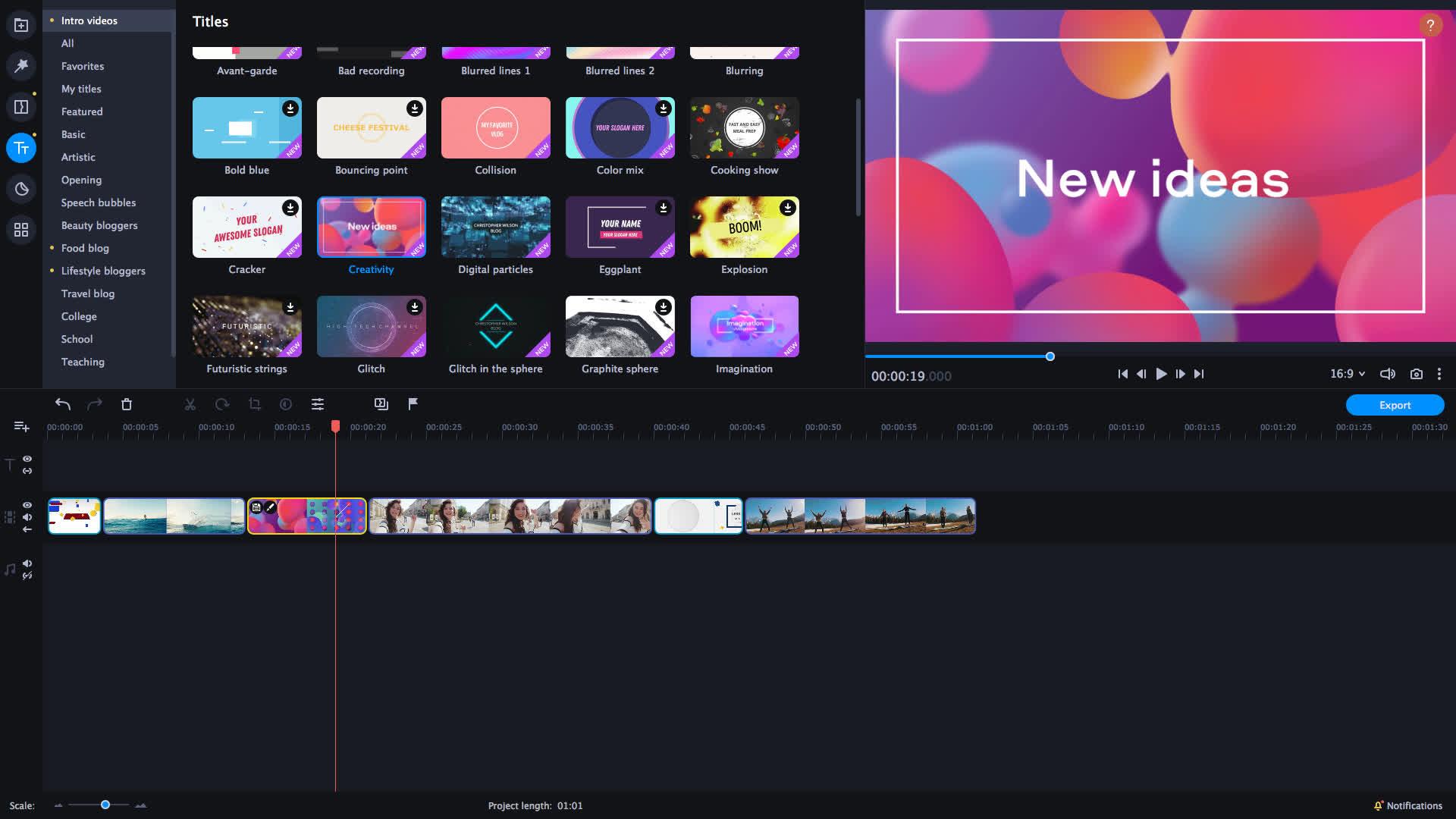 Movavi Video Editor بلس 2021 Effects - Trendy Intro Set ستيم كود رقمي
