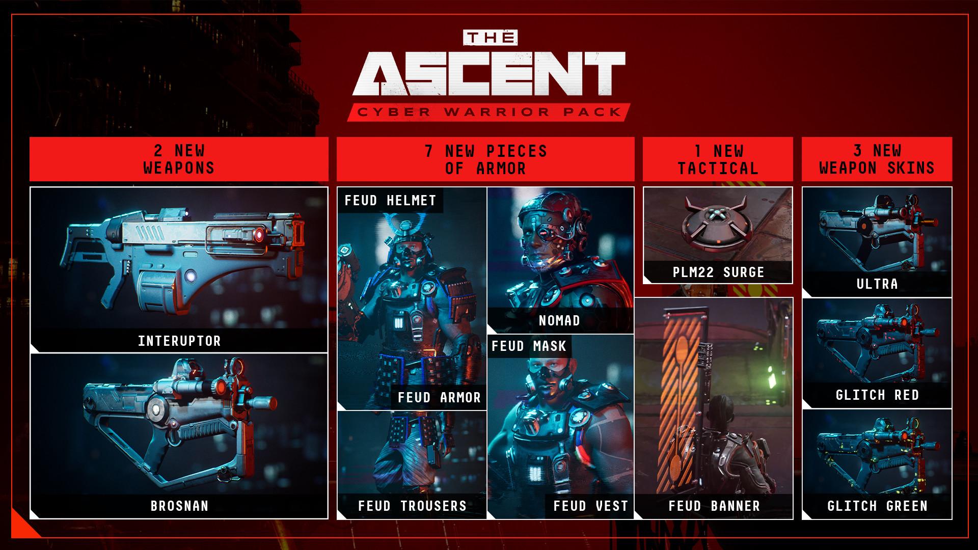 The Ascent - Cyber Warrior Pack DLC اوروبي ستيم كود رقمي