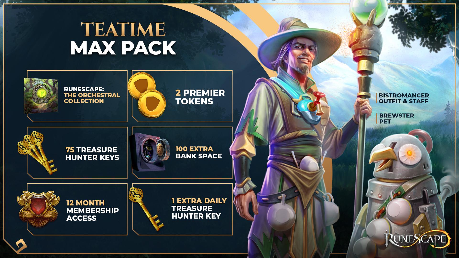 RuneScape - Teatime Max Pack DLC ستيم كود رقمي