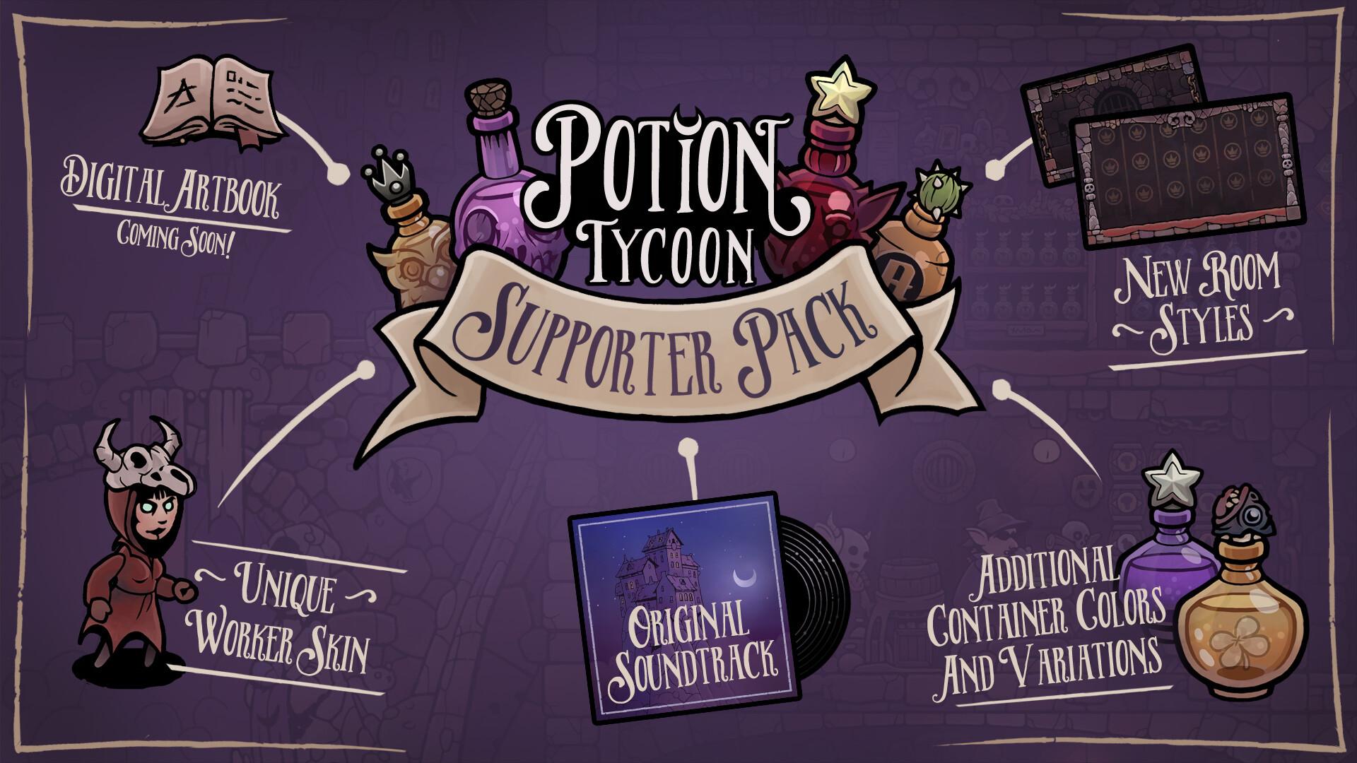 Potion Tycoon - Supporter Pack DLC ستيم كود رقمي