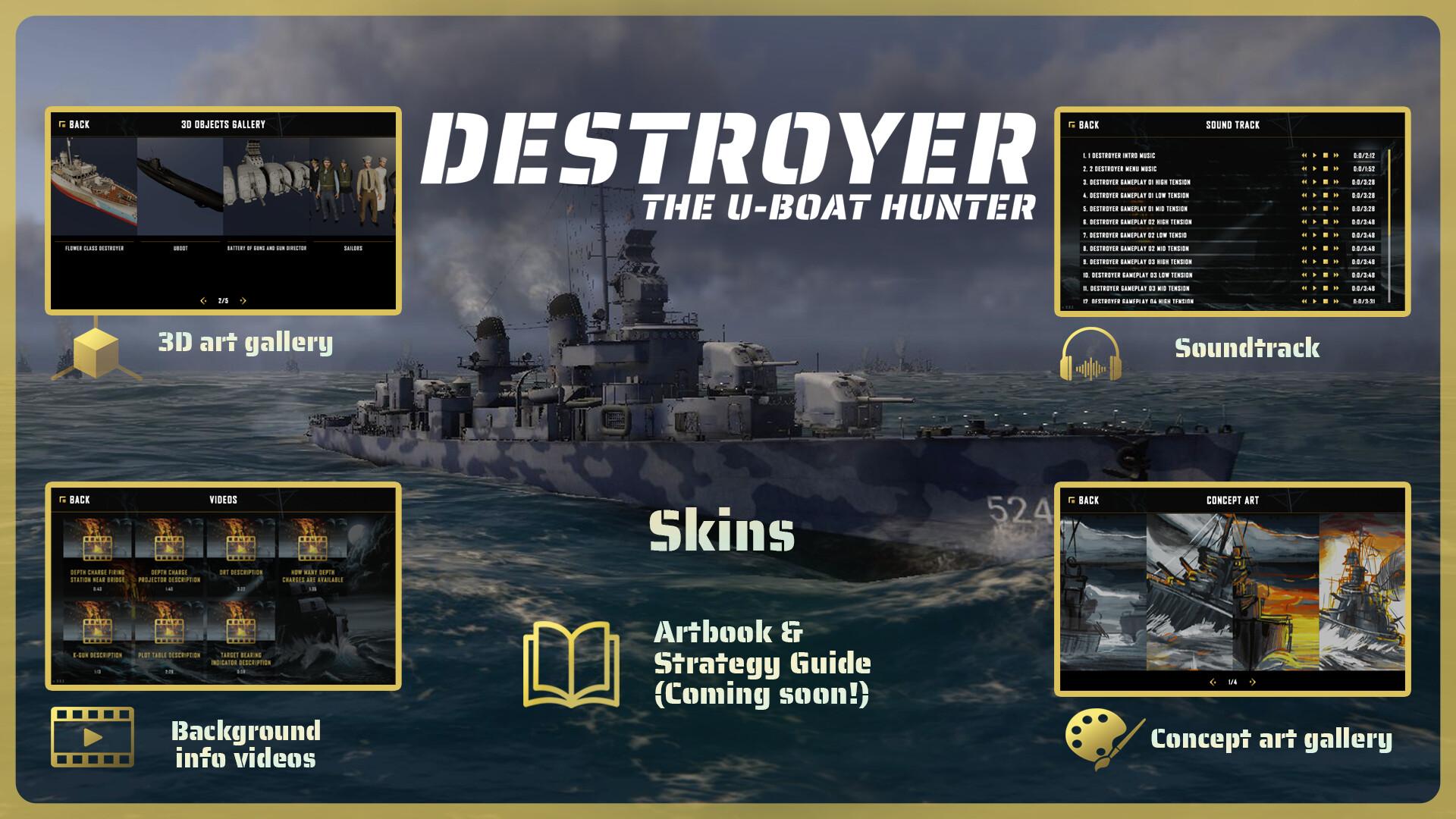 Destroyer: The U-Boat Hunter - Supporter Pack DLC ستيم كود رقمي