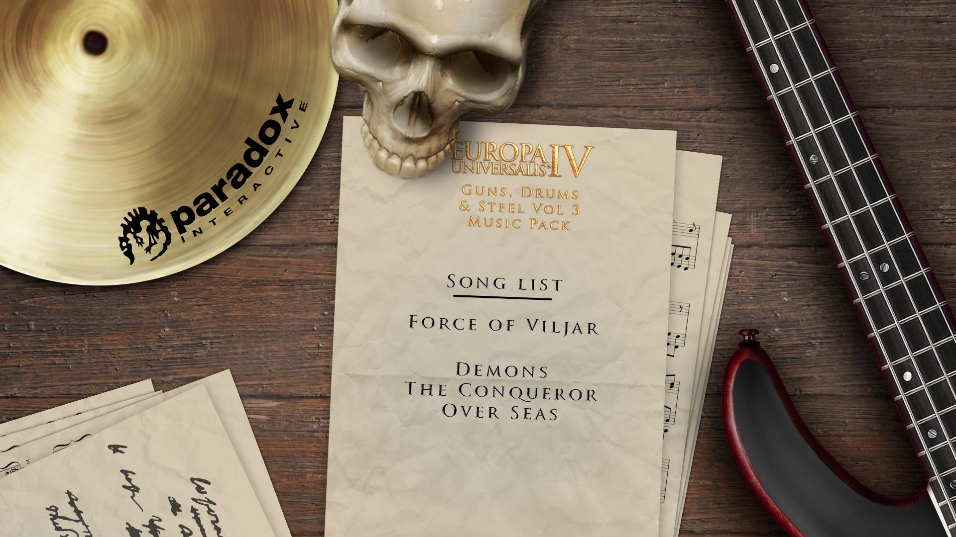 Europa Universalis IV - Guns, Drums And Steel Vol. 3 Music Pack DLC ستيم كود رقمي