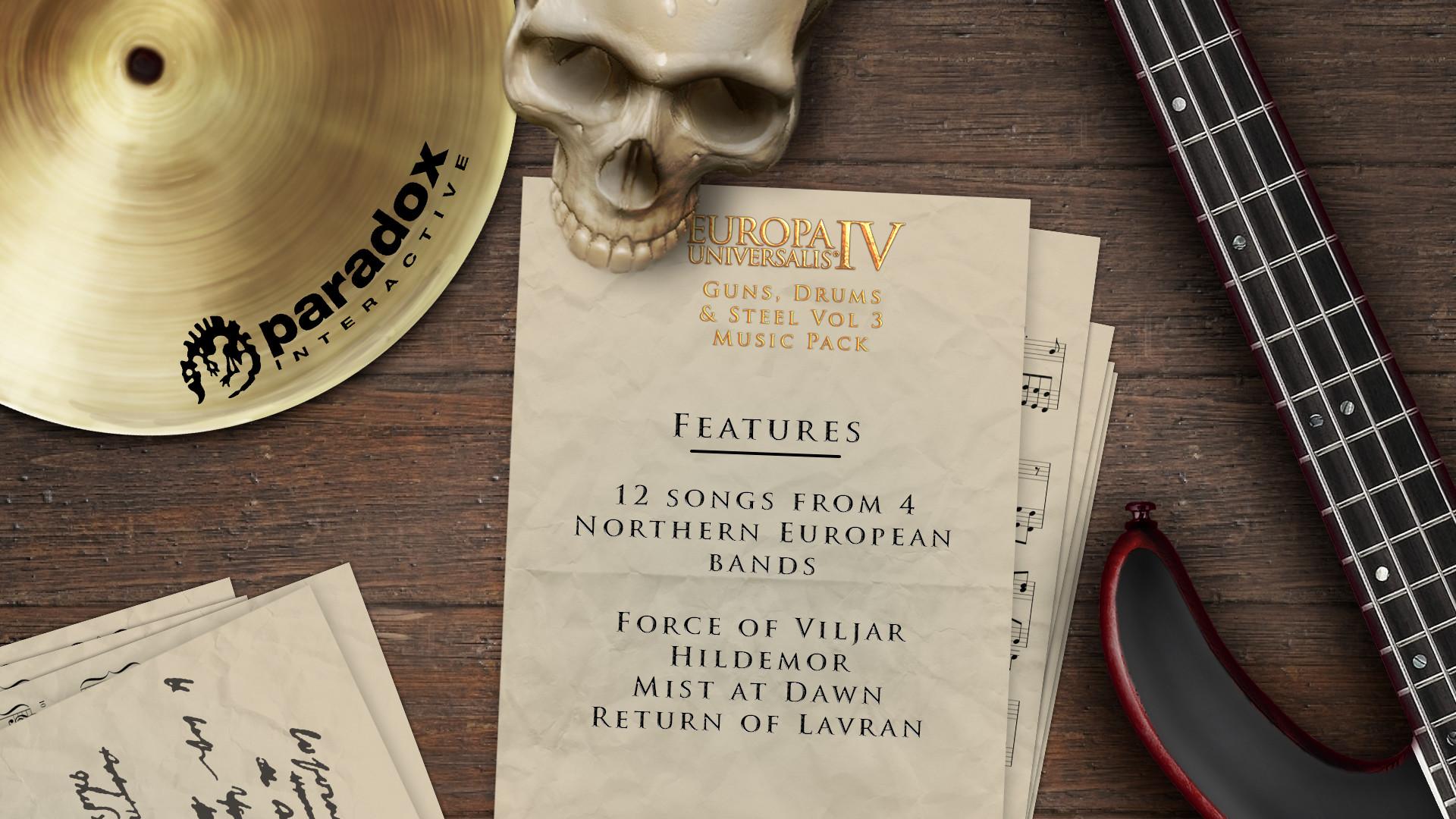 Europa Universalis IV - Guns, Drums And Steel Vol. 3 Music Pack DLC ستيم كود رقمي