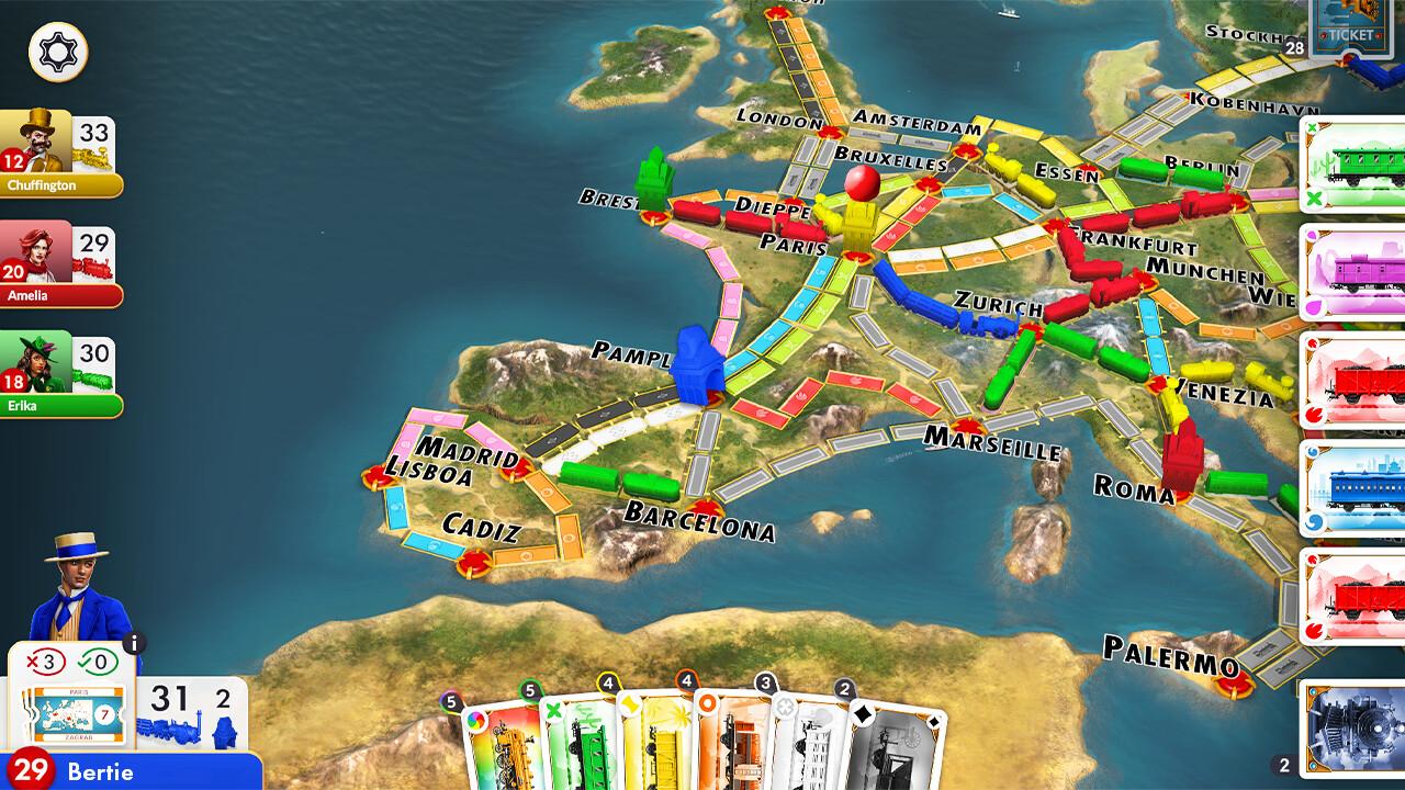 Ticket To Ride - Europe Expansion DLC بي سي ستيم كود رقمي