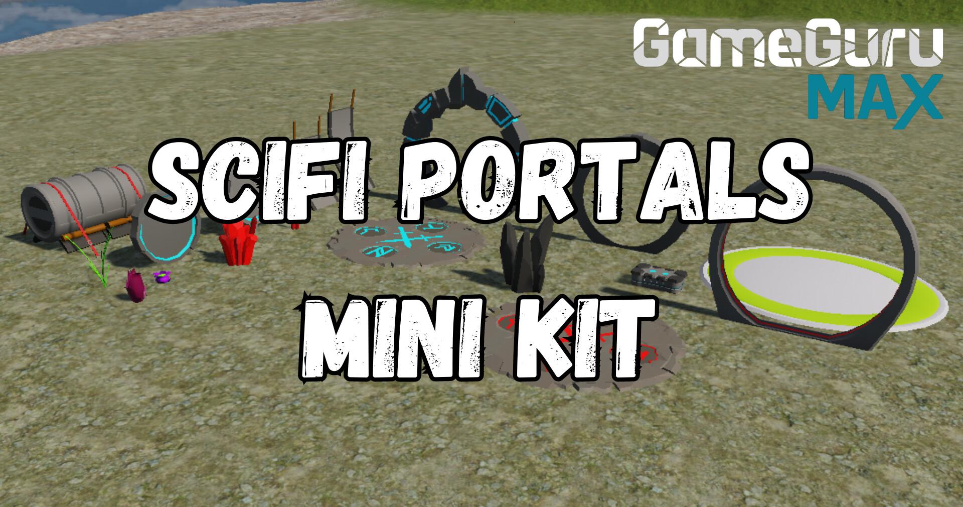 GameGuru MAX - Low Poly Mini Kit: Sci-Fi Portals DLC ستيم كود رقمي