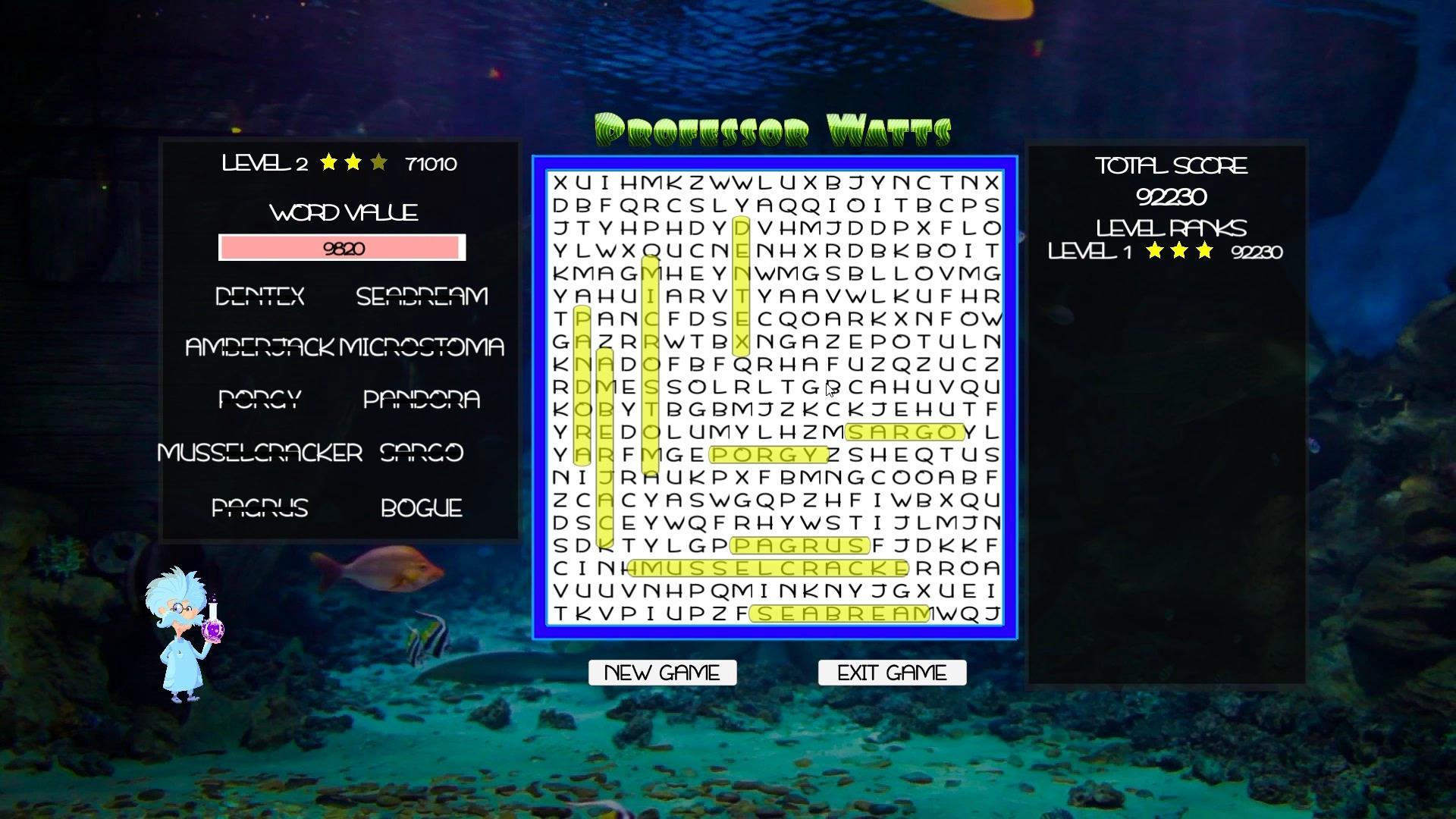 Professor Watts Word Search: Into The Ocean ستيم كود رقمي