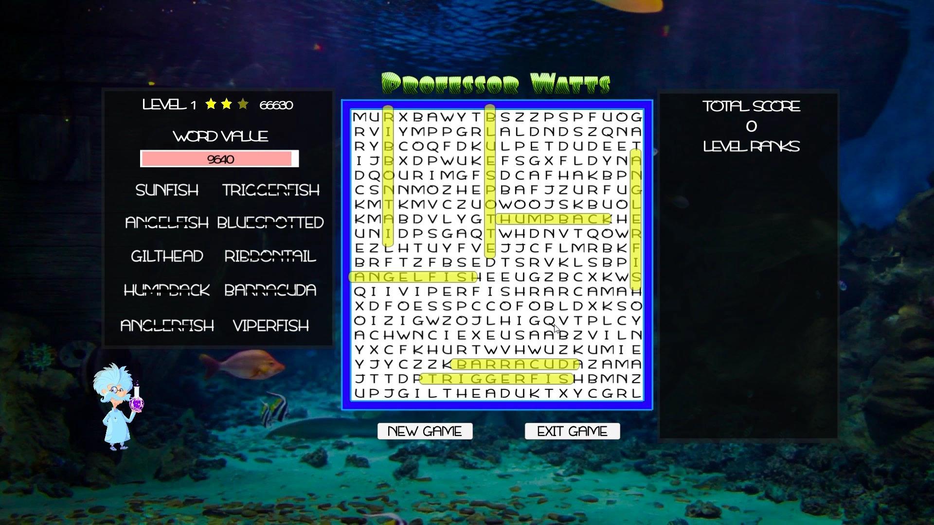 Professor Watts Word Search: Into The Ocean ستيم كود رقمي