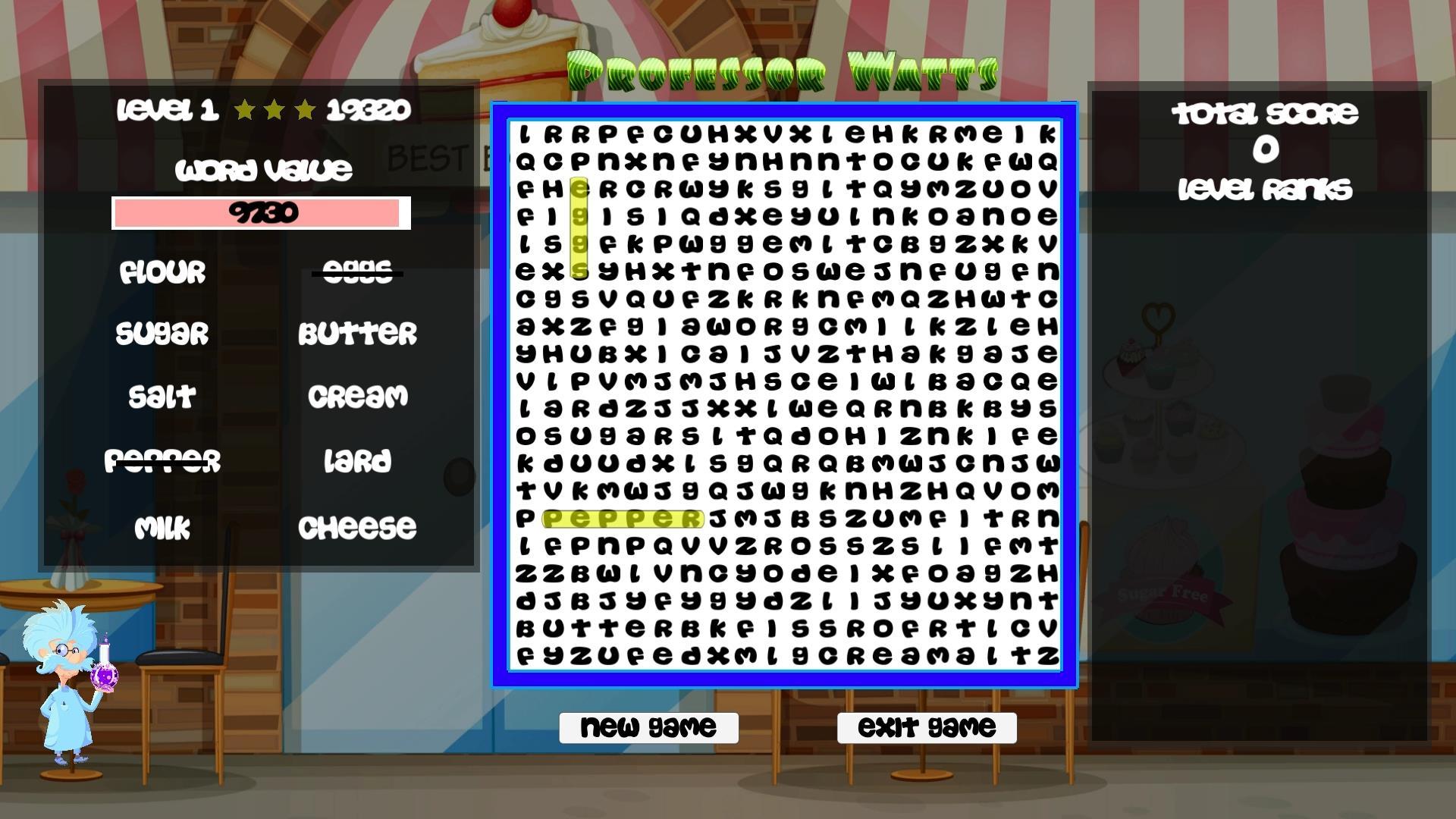 Professor Watts Word Search: Yummy Foods ستيم كود رقمي