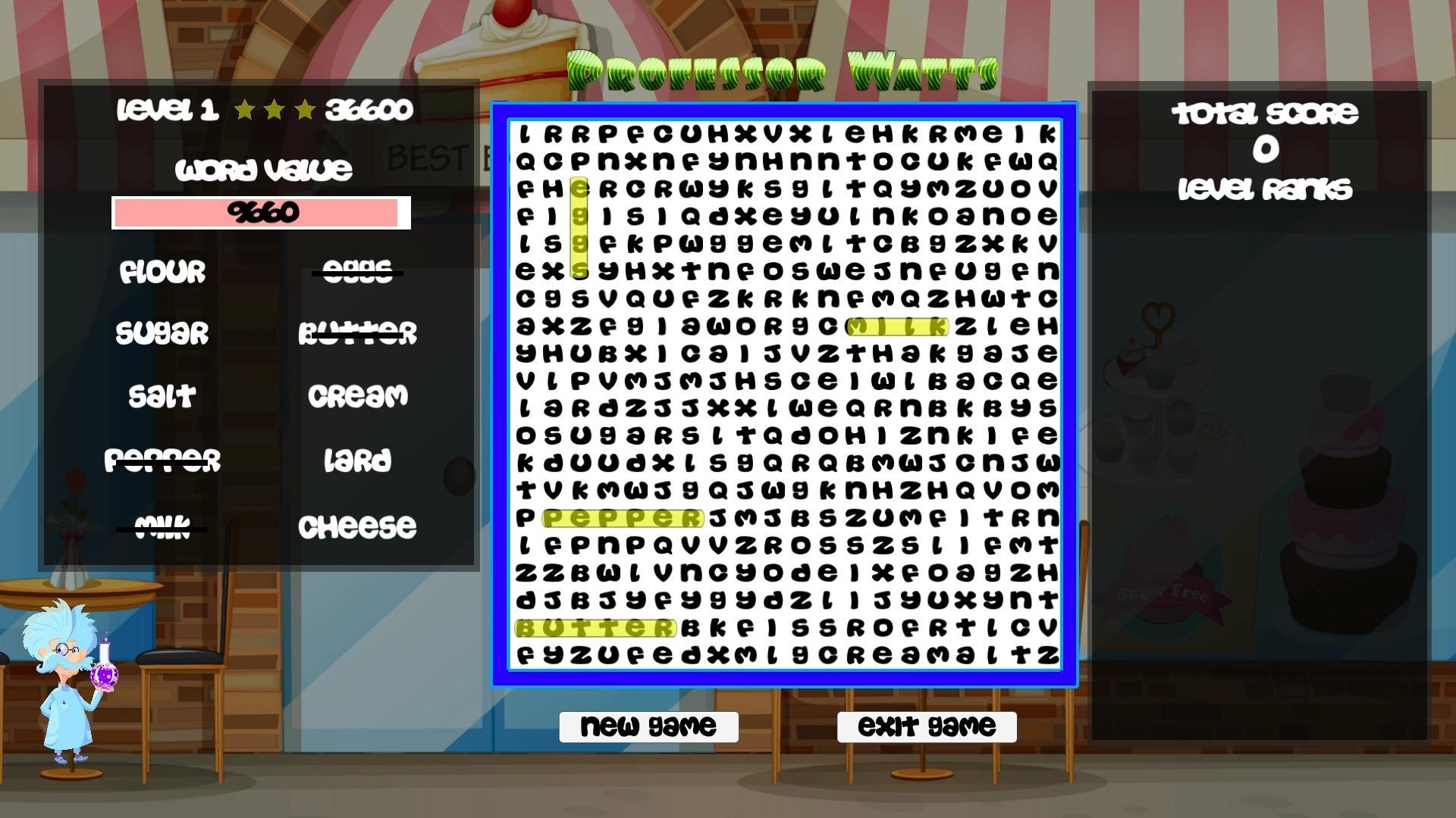 Professor Watts Word Search: Yummy Foods ستيم كود رقمي