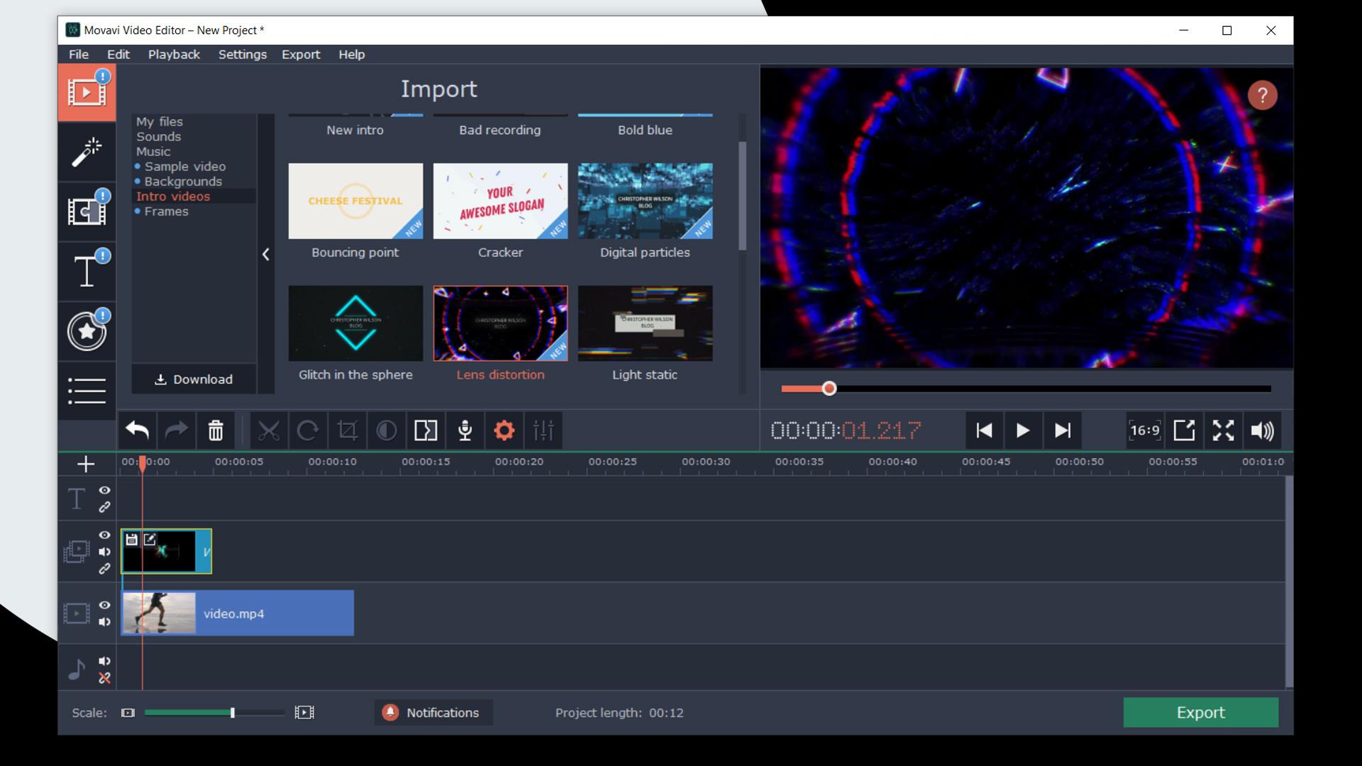 Movavi Video Editor بلس 2020 Effects - VHS Intro Pack DLC ستيم كود رقمي