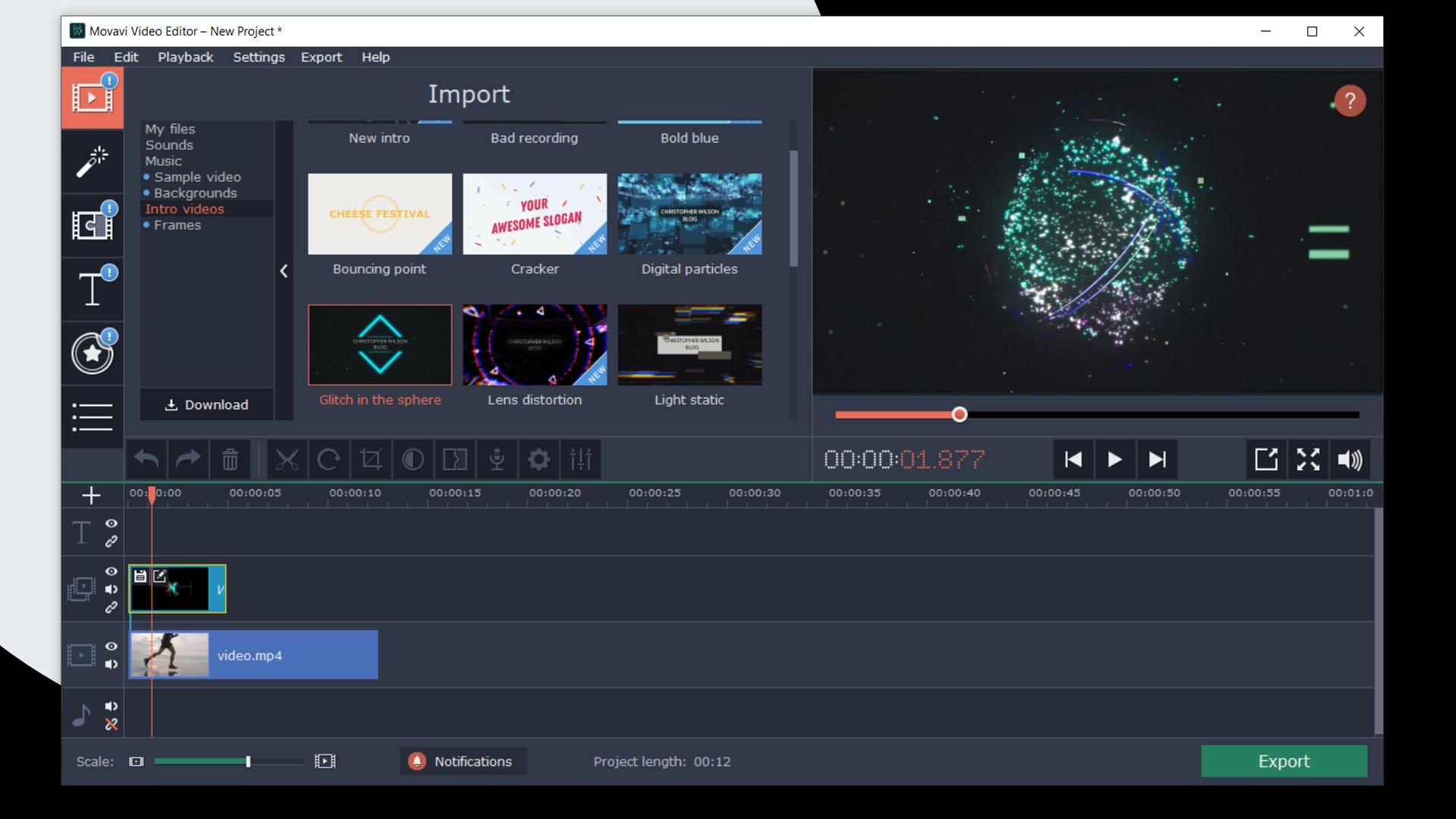 Movavi Video Editor بلس 2020 Effects - VHS Intro Pack DLC ستيم كود رقمي
