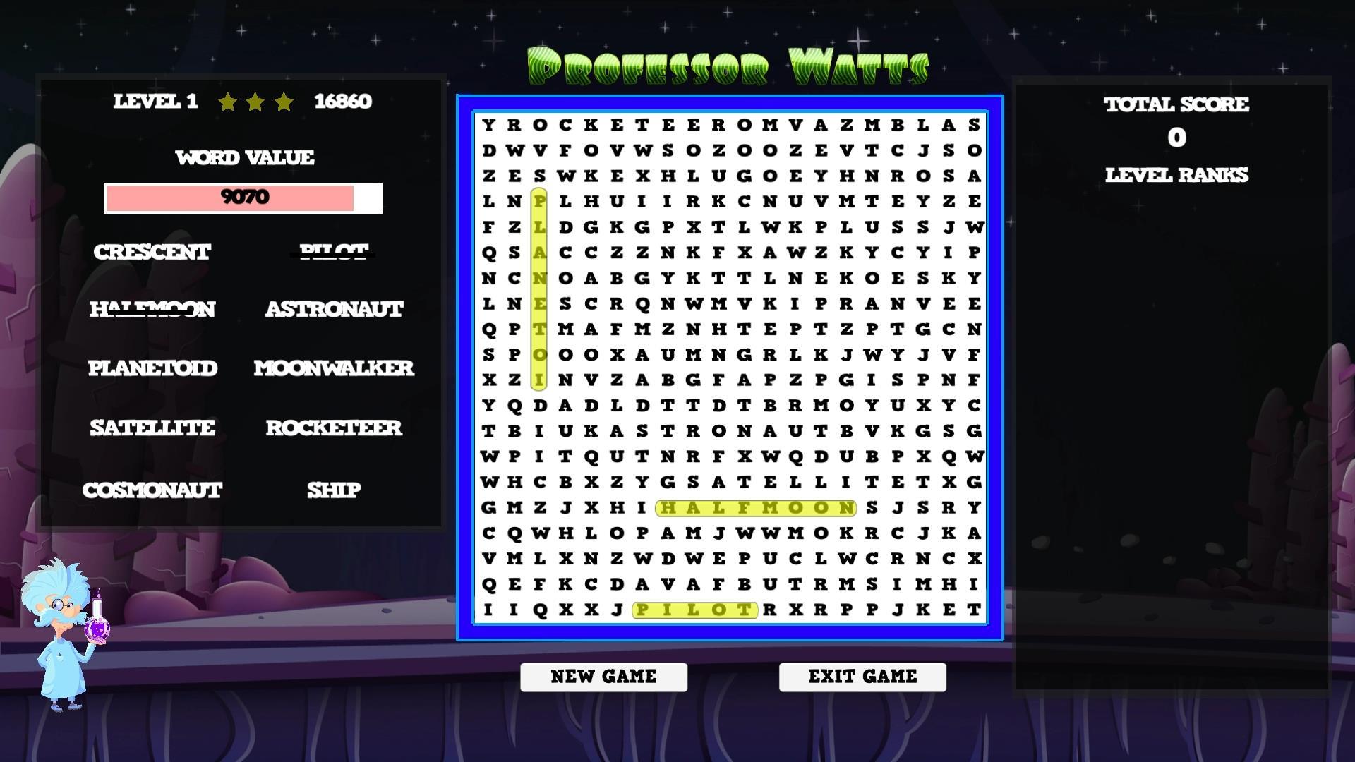 Professor Watts Word Search: Space Voyage بي سي ستيم كود رقمي