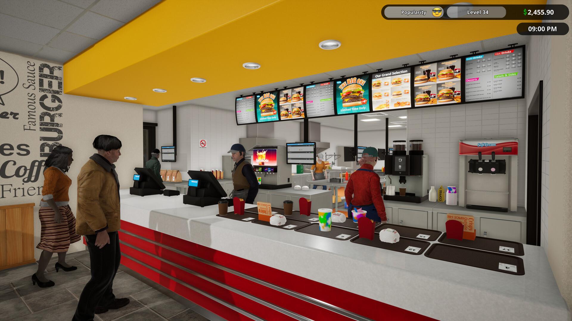 Fast Food Simulator بي سي ستيم حساب