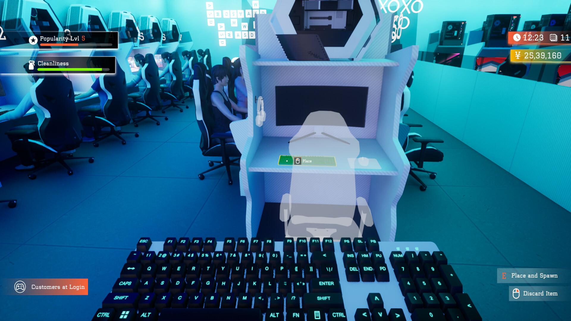 Gaming Cafe Simulator بي سي ستيم حساب