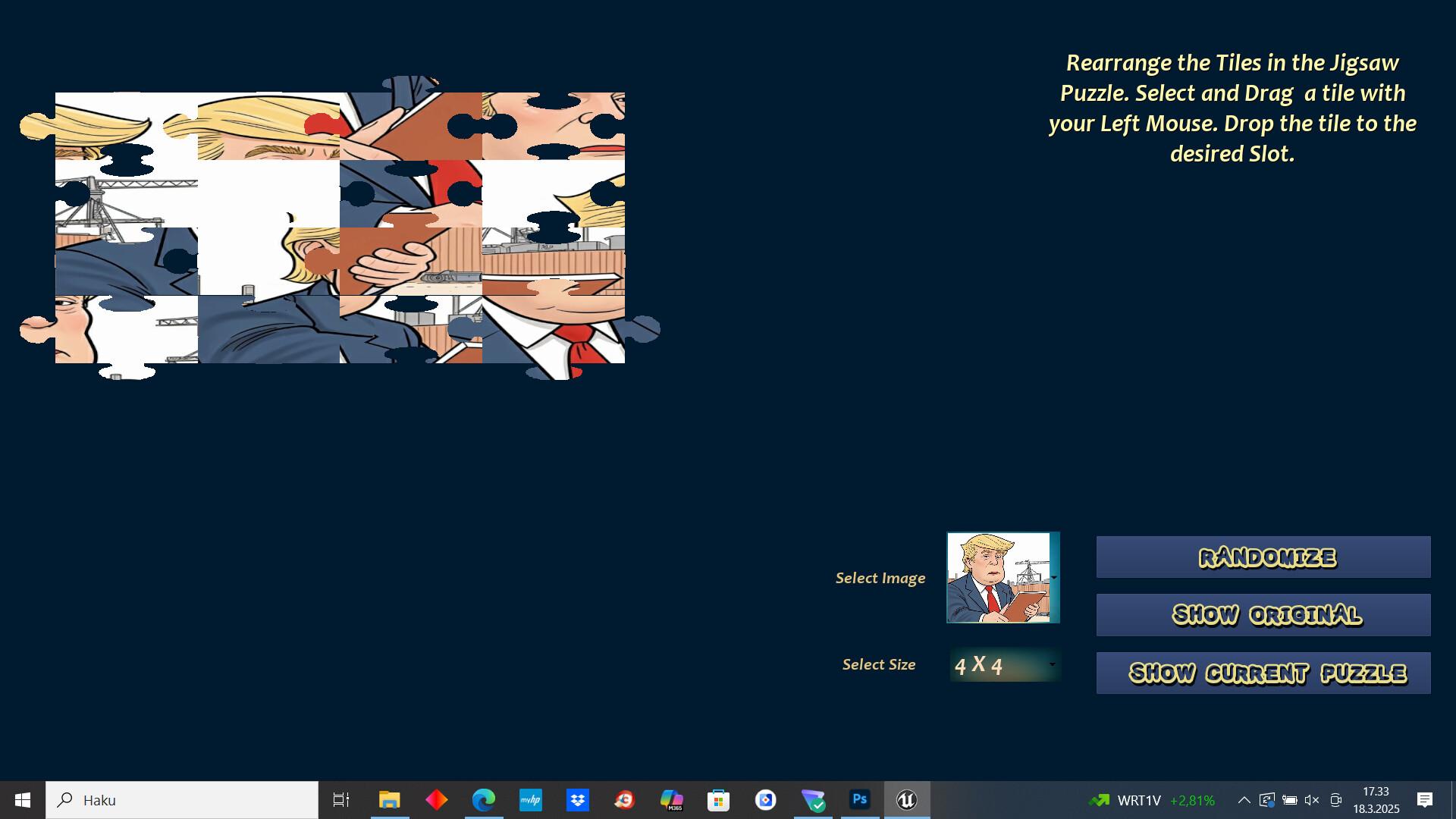 Trump Jigsaw بي سي ستيم كود رقمي