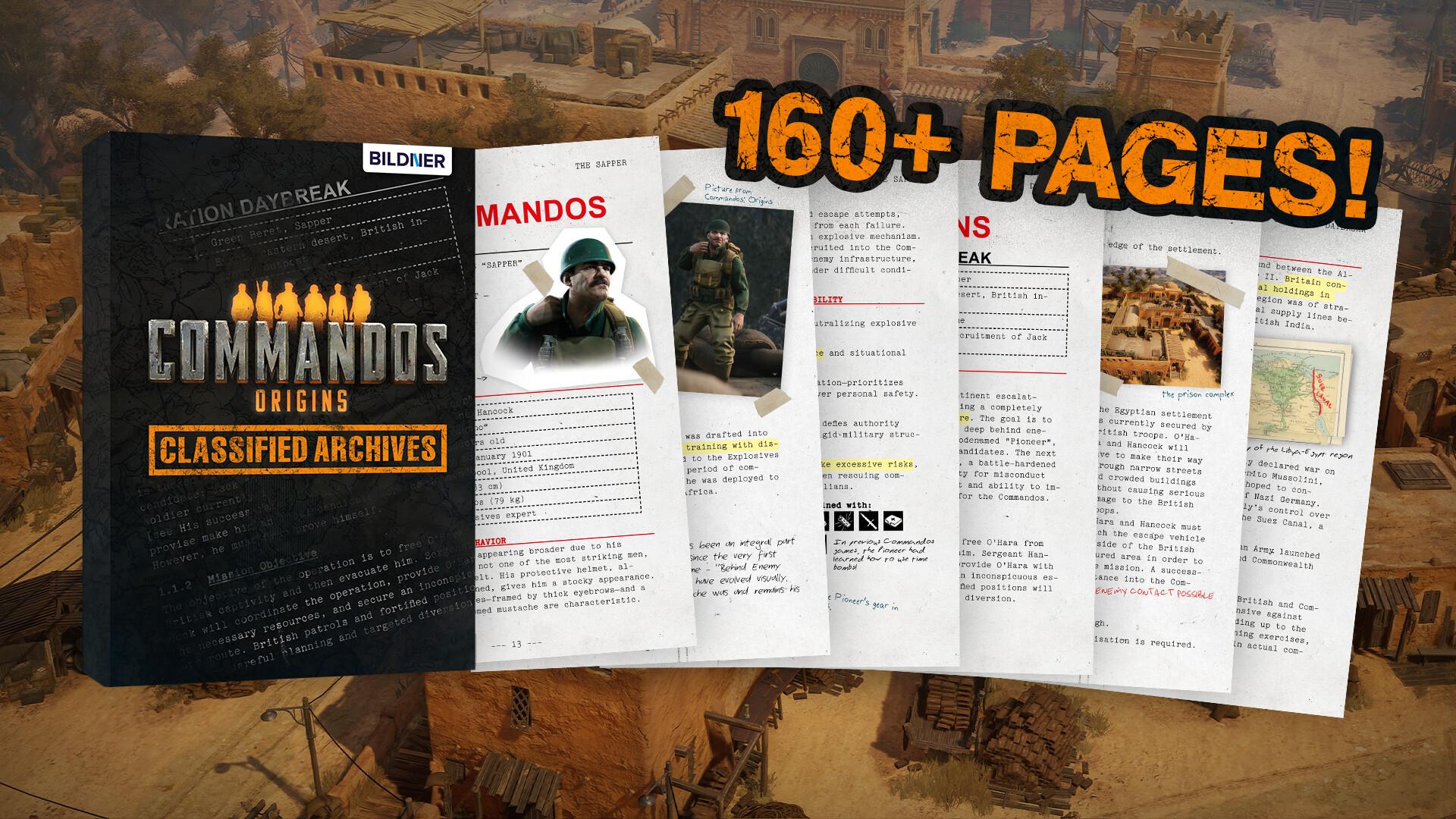 Commandos: Origins - Classified Archives DLC بي سي ستيم كود رقمي
