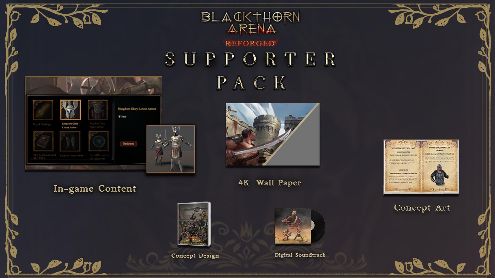 Blackthorn Arena: Reforged - Supporter Pack DLC بي سي ستيم كود رقمي