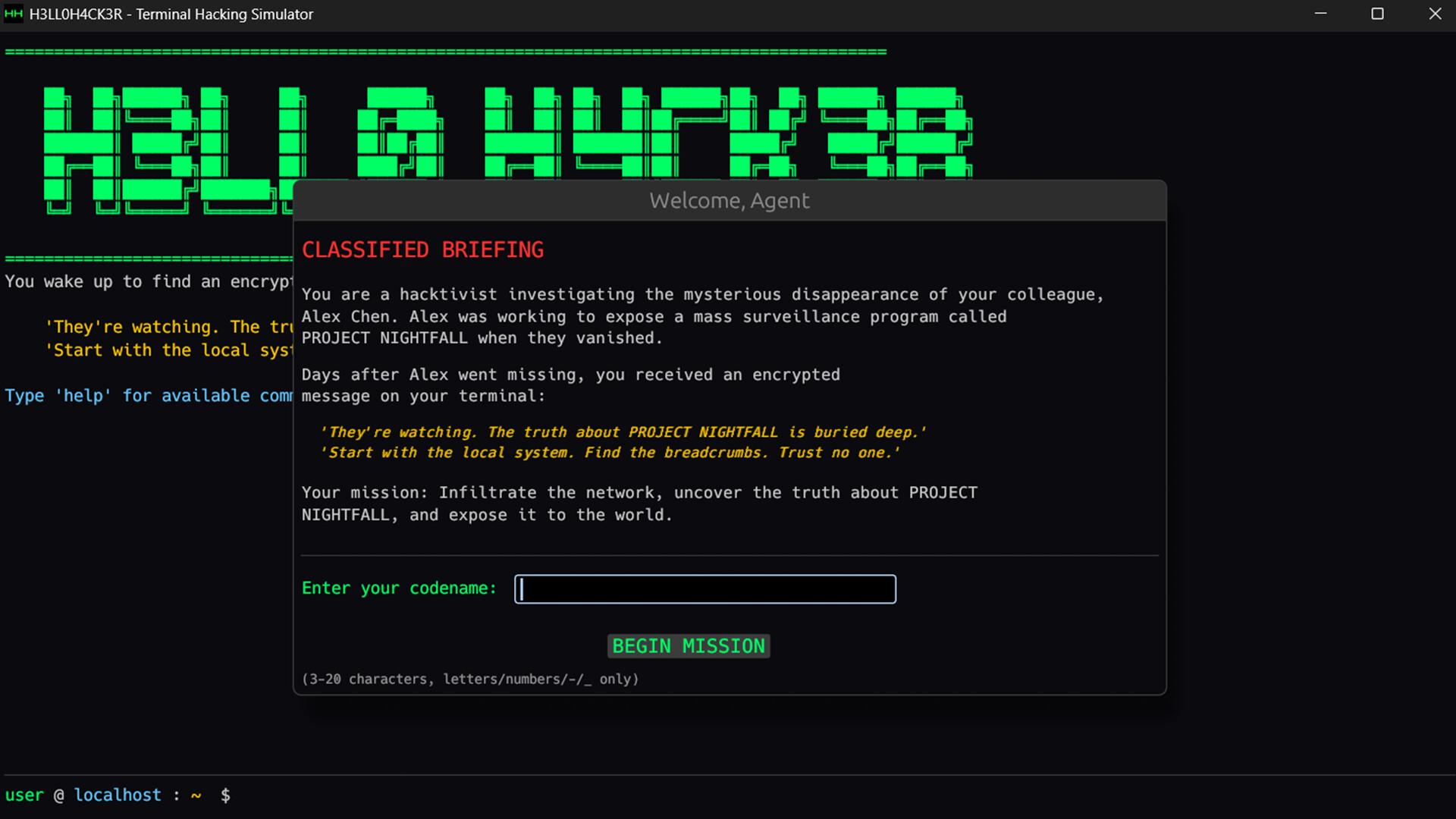 HELLO HACKER بي سي ستيم كود رقمي