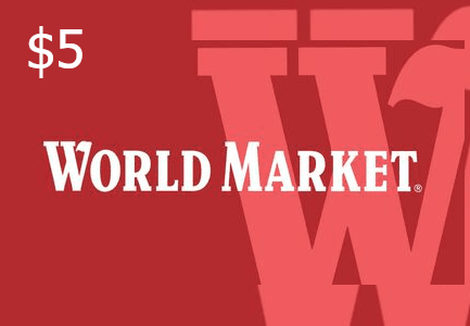 Cost بلس World Market $5 هدية بطاقة امريكي