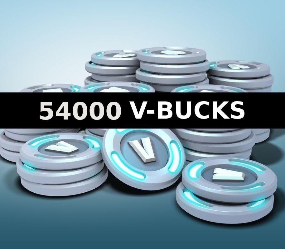 Fortnite - 54000 V-Bucks ايبك قيمز حساب