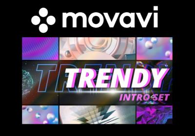 Movavi Video Editor بلس 2021 Effects - Trendy Intro Set ستيم كود رقمي
