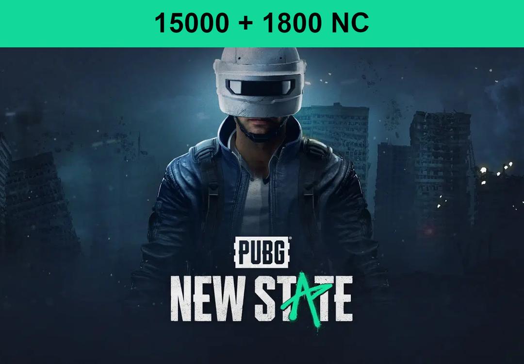 PUBG: NEW STATE - 15000 + 1800 NC كود رقمي