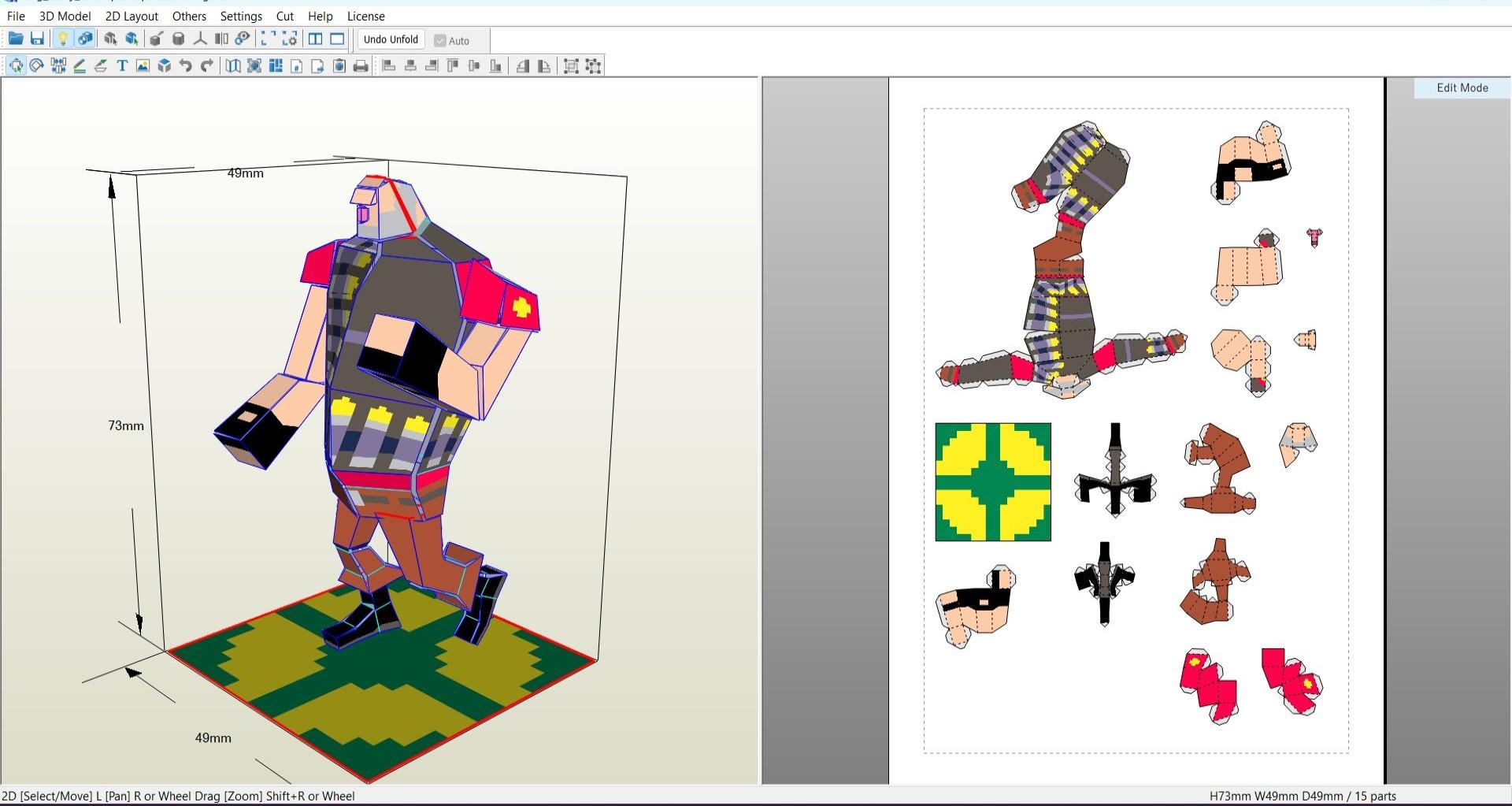 Pepakura Designer 6 Paper Craft Models كود رقمي