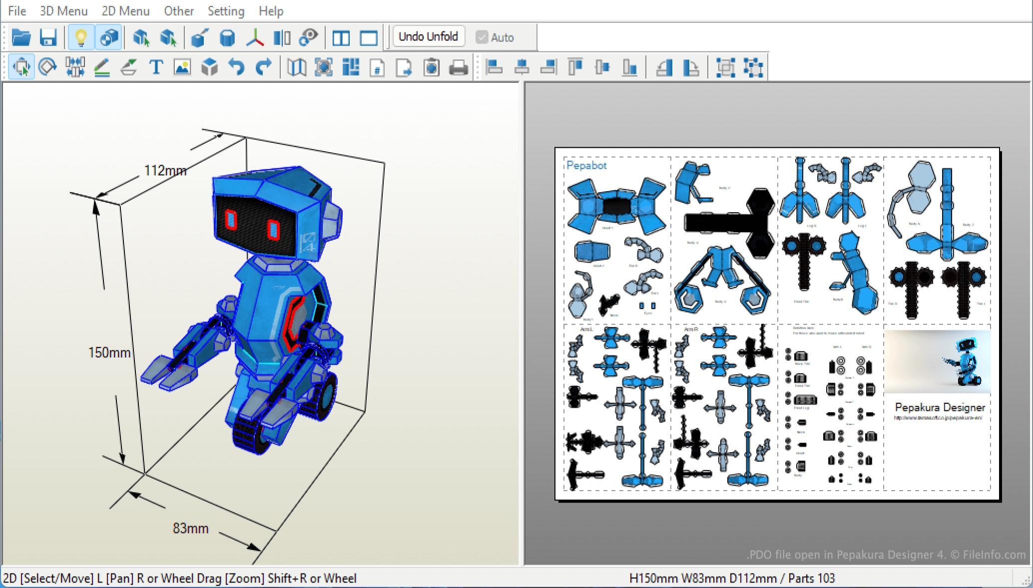 Pepakura Designer 6 Paper Craft Models كود رقمي