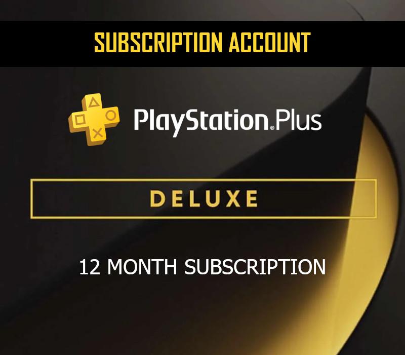 PlayStation Plus Deluxe 12 Months Subscription ACCOUNT