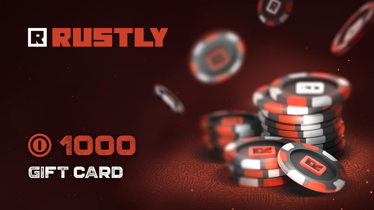 Rustly 1000 Coin هدية بطاقة