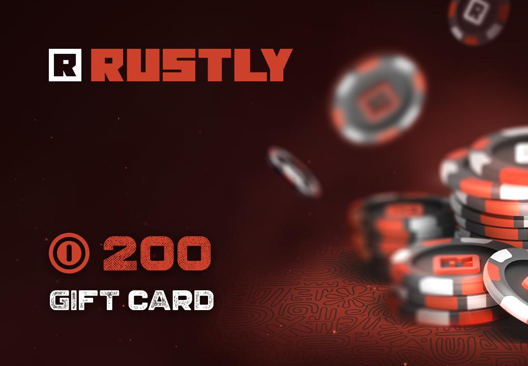 Rustly 200 Coin هدية بطاقة