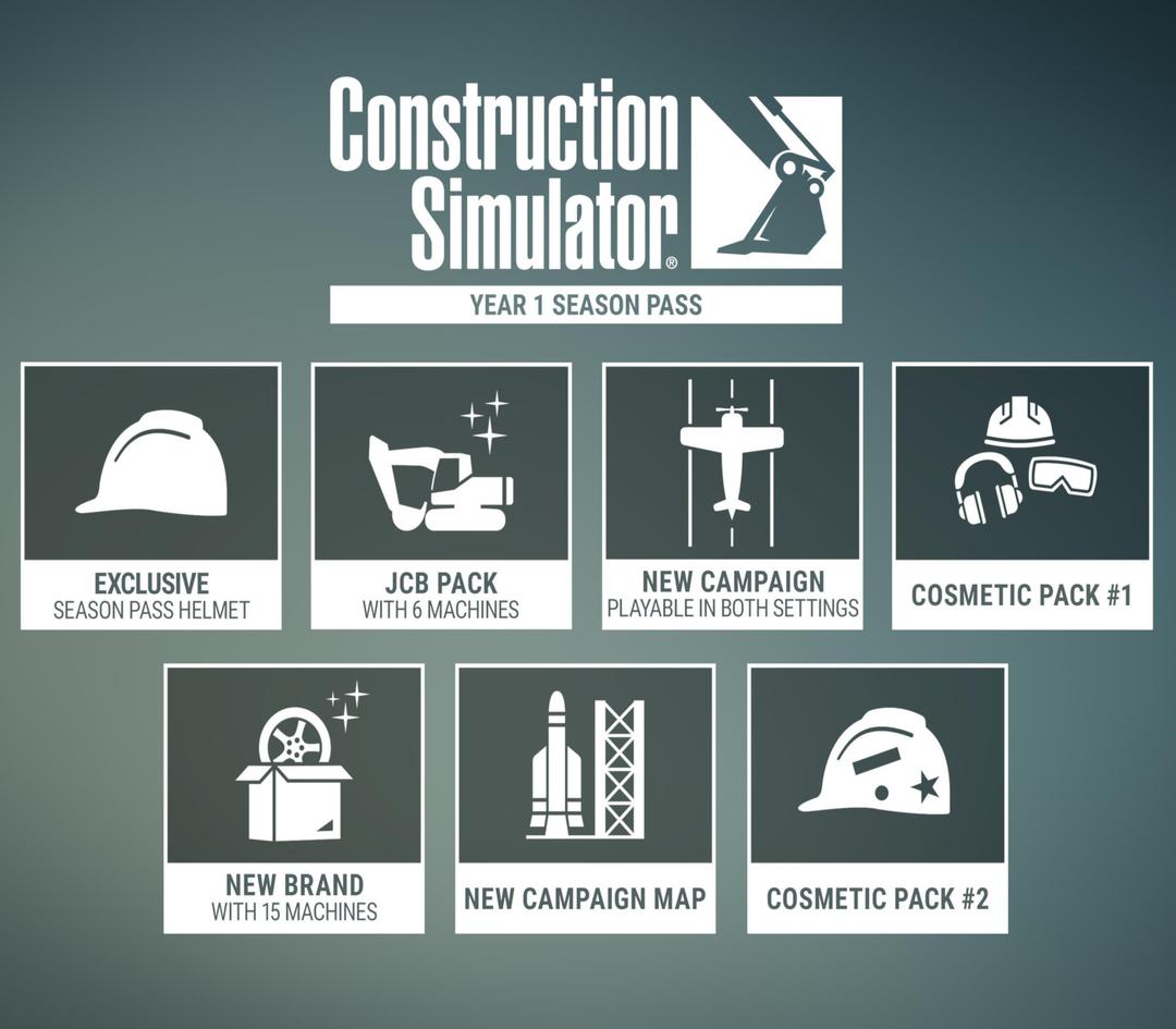 Construction Simulator - Year 1 Season Pass DLC EU PC Steam CD Key