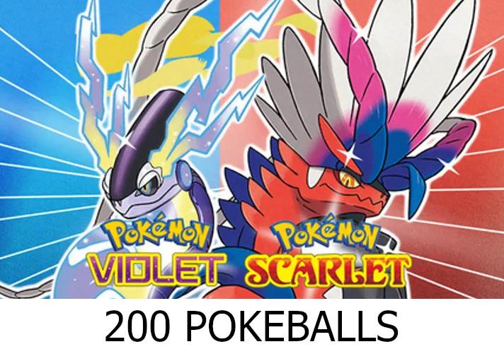 Pokemon Scarlet & Violet - 200 Pokeballs DLC اوروبي نينتندو سويتش كود رقمي