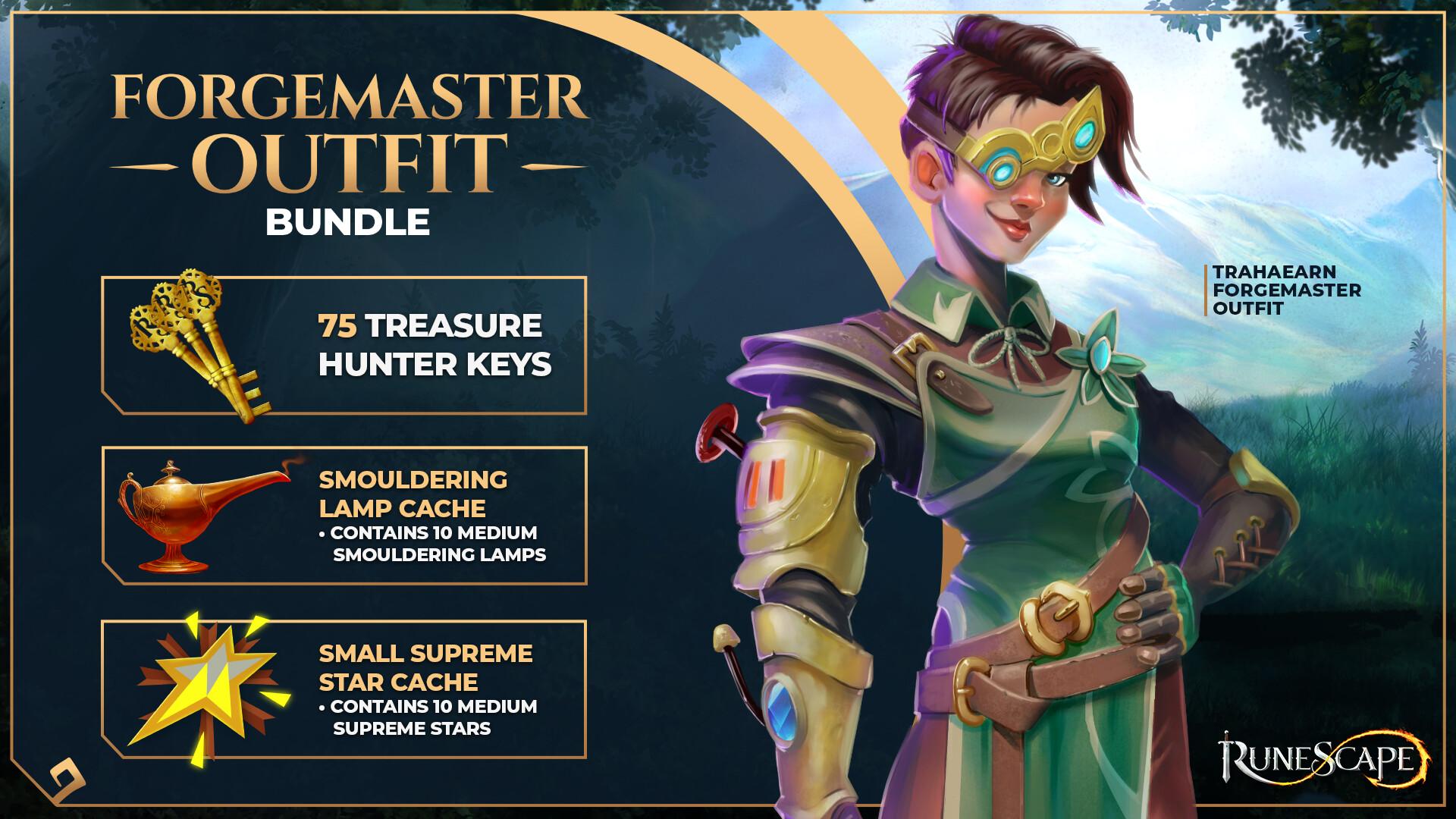 RuneScape - Forgemaster Outfit حزمة DLC Manual Delivery