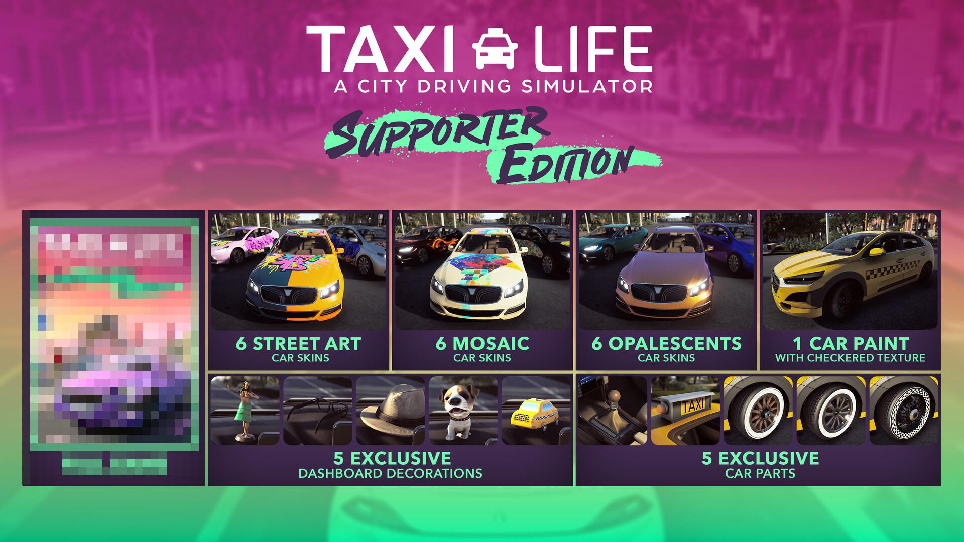 Taxi Life: A City Driving Simulator - Supporter Pack DLC بي سي ستيم كود رقمي