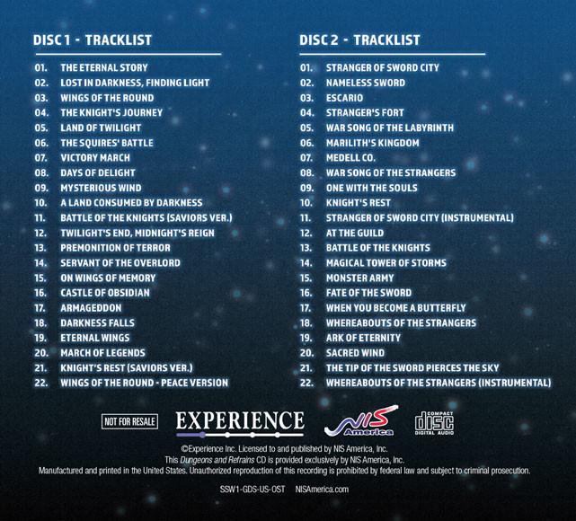 Saviors Of Sapphire Wings / Stranger Of Sword City Revisited - "Dungeons And Refrains" Soundtrack DLC ستيم كود رقمي