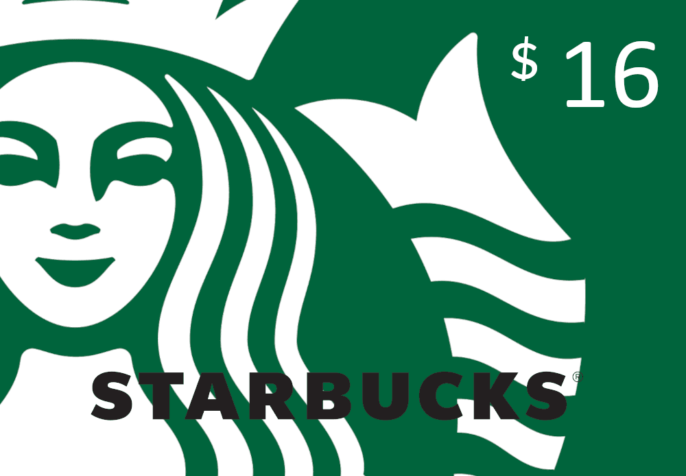 Starbucks $16 هدية بطاقة امريكي