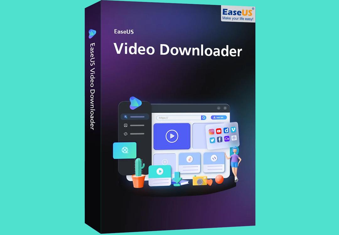 EaseUS Video Downloader مفتاح (1 سنه / 1 بي سي)